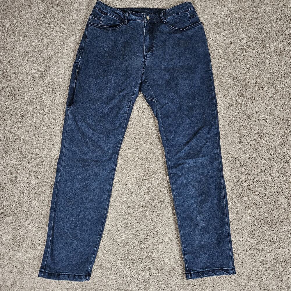 Bylt Coolflex Denim Jeans Mens 30X28 (Tag 33) Blue Tapered Stretch Minimalist